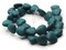 29 15mm Turquoise Blue Heart Beads Dyed Synthetic Turquoise Gemstone Beads